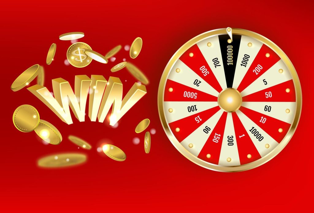 A Crazy Time Betting Strategy That Works 2 Object Lottery Wheel Fortune Playing Spin Jackpot With Shadow Win Text With Gold Coins 433751 215