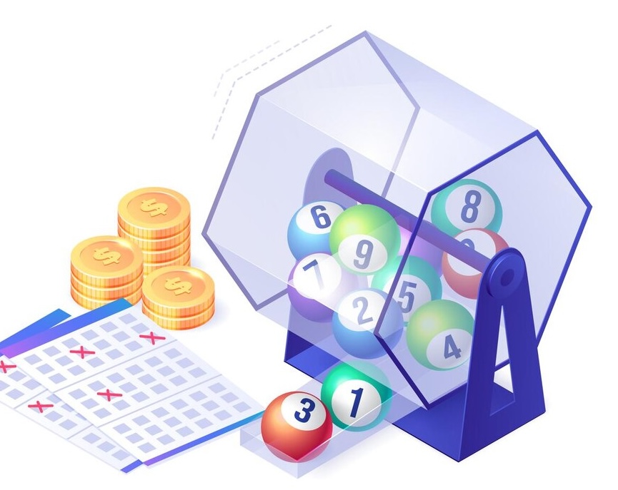 Beginners’ Guide To Online Lottery 2 Lottery Isometric Landing Page Wheel Drum Machine 107791 7861