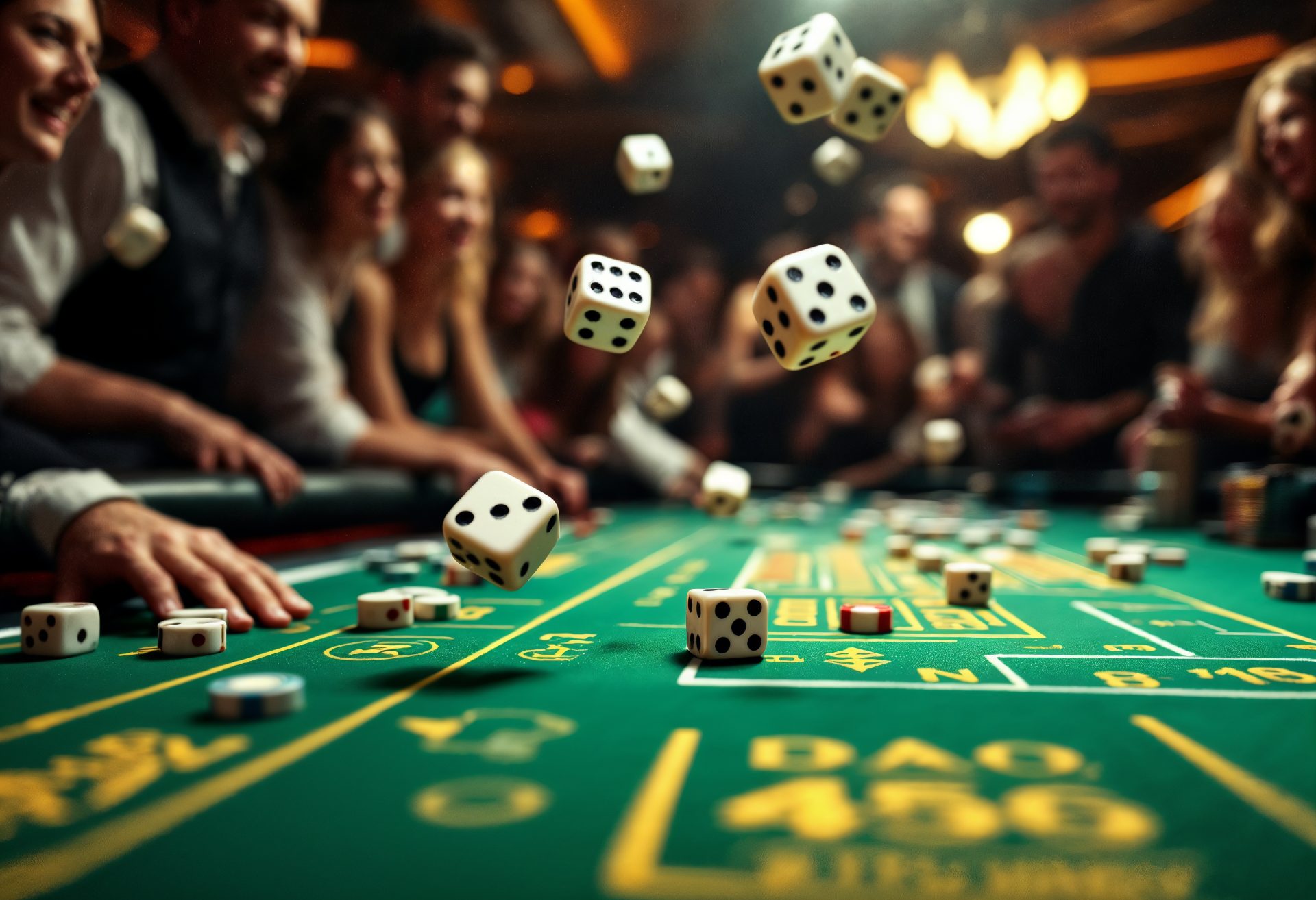 People Playing Casino Dice Game